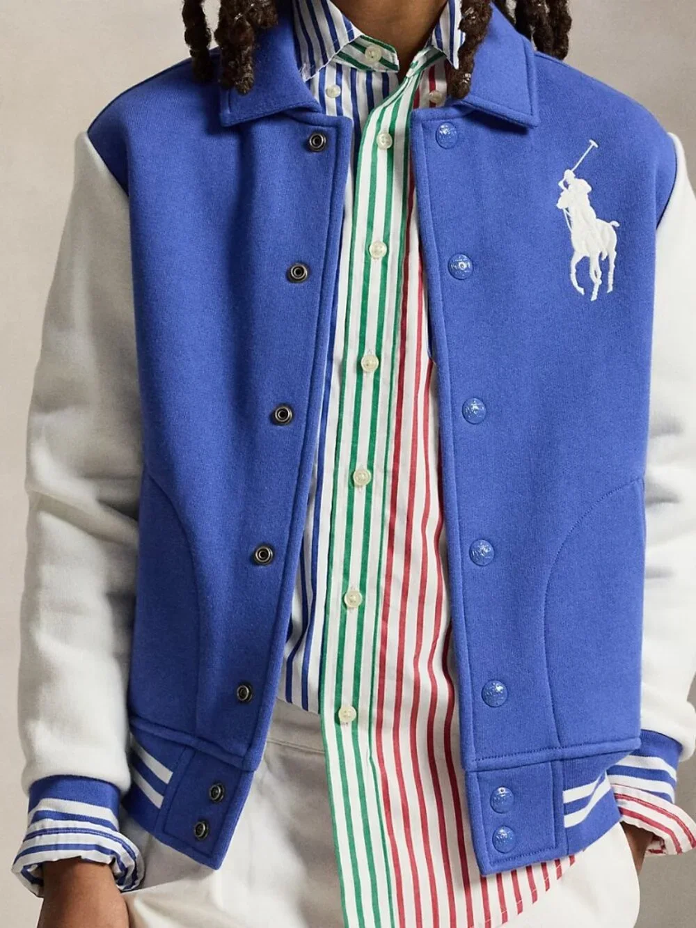 Ralph Lauren Big Pony Fleece Baseball Jacket with Gift Box NWT  Great for Fall!